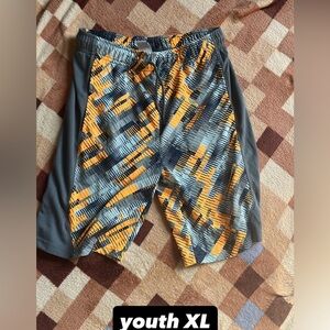 The Children's Place Gray and Orange Patterned Shorts